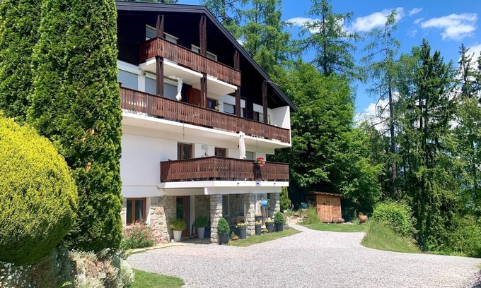 Martigny-Combe Apartment | Sunny Flat in Mountain Chalet with Panoramic Views