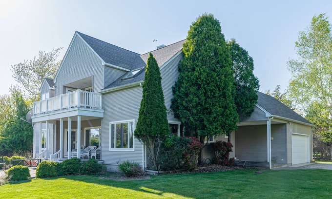 Orient Point House | Sunny home near beaches and ferry with beach access, jetted tub, grill, porch