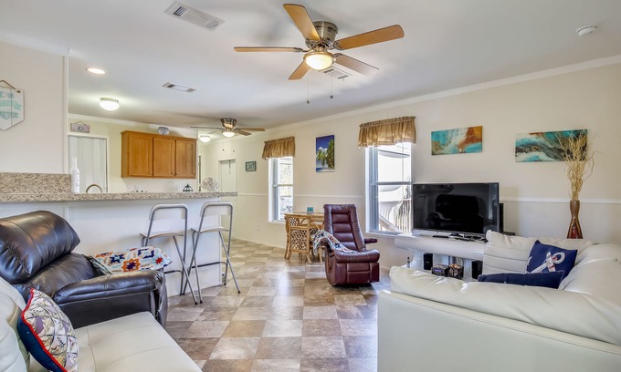 Key Largo House | Sunny home w/firepit, private pool, private gas grill, & tiki bar
