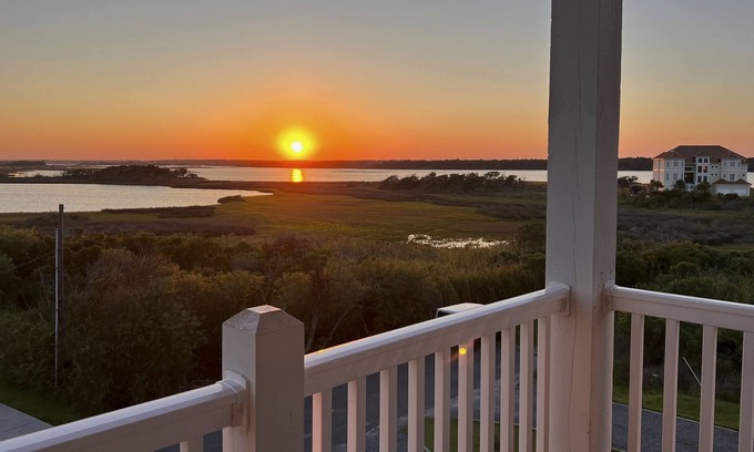 Ocean City Beach House | Sunset Dreams | Sound-view, great locale, *NEW* pool, spa, firepit, grill, decks