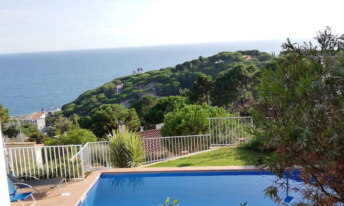 Sant Pol De Mar Villa | Superb Villa with private pool with Stunning sea views on Barcelona coast.
