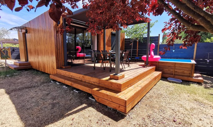 Vinon-sur-Verdon House | Superb wooden house, enclosed garden with swimming pool, welcome to the Kaz Karé!