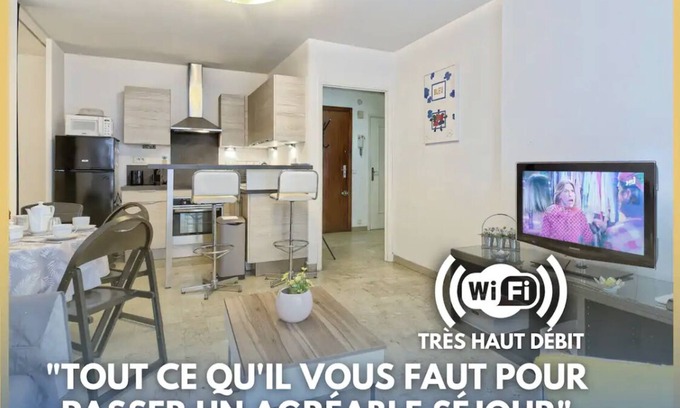 Musicians Quarter Apartment | Superbe Appartement Pres DE LA Gare Clim Wifi Espace Dedie AU Travail