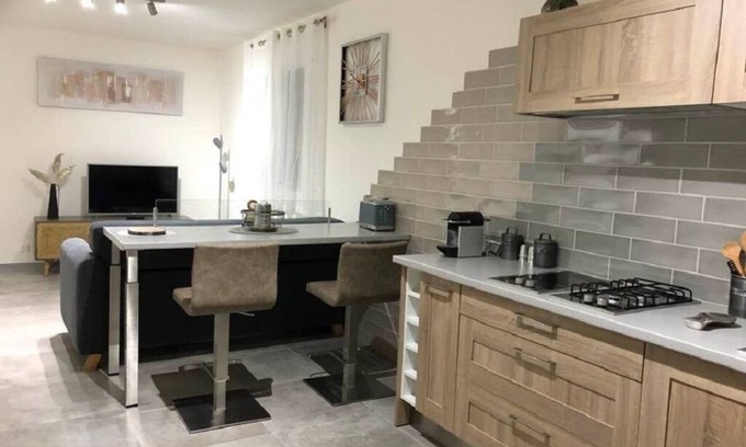 Calvi Villa | T2 - 3*- 55 m2/Ground floor with private BBQ/Transats of 70 m2