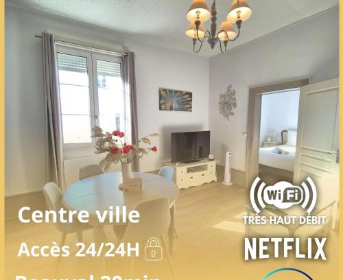 Montrichard Val de Cher Apartment | T2 Ctre ville Fibre proche Beauval