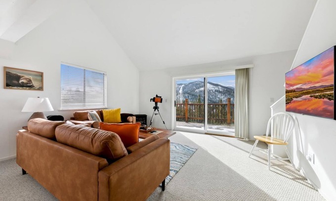 Tahoe Village House | Tahoe townhome with panoramic views, trails, parking, Heavenly access,