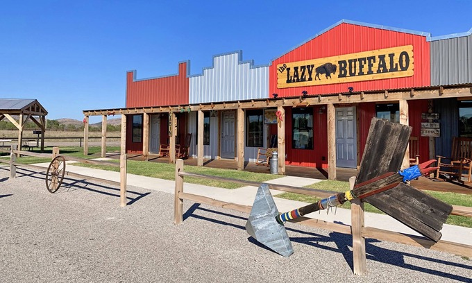 Cache Cabin | Take a Hike Cabin Explore the Wichita Mountains, Handicap king bed, sleeps 2