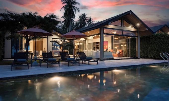 Laem Set Villa | 【 Talay 】 New 5BR Beach Villa Infinity Pool