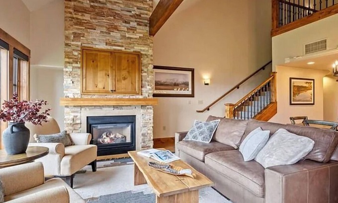 Tamarack Condo | Tamarack Lake View Retreat Lodge 2 Bedroom Condo - Peaceful 2 BR Condo with Fireplace and Patio