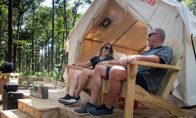 Florence RV Rental | Tentrr Signature Site - The Woods at Black Creek - Duck Blind