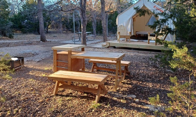 Spring Branch RV Rental | Tentrr State Park Site - Texas Guadalupe River State Park - Site D - Single Camp