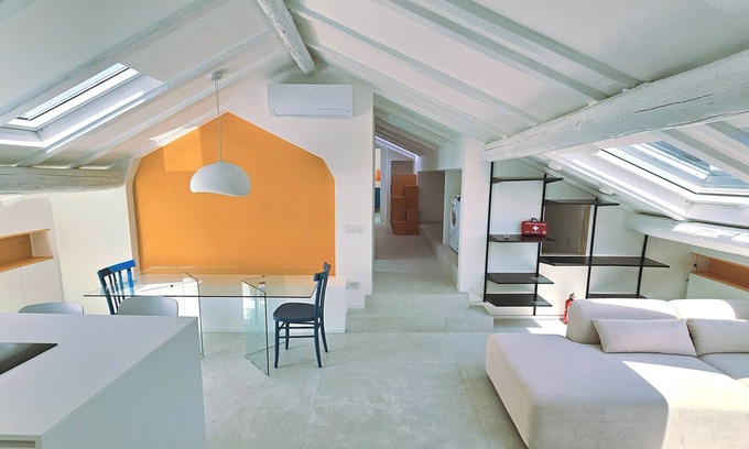 Savona Apartment | The Attic Room on Niella Street, in the city center and near the sea