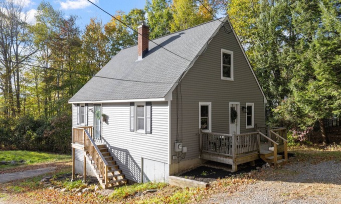 Gilmanton House | The Birchwood Chalet Modern Comfort in the Woods