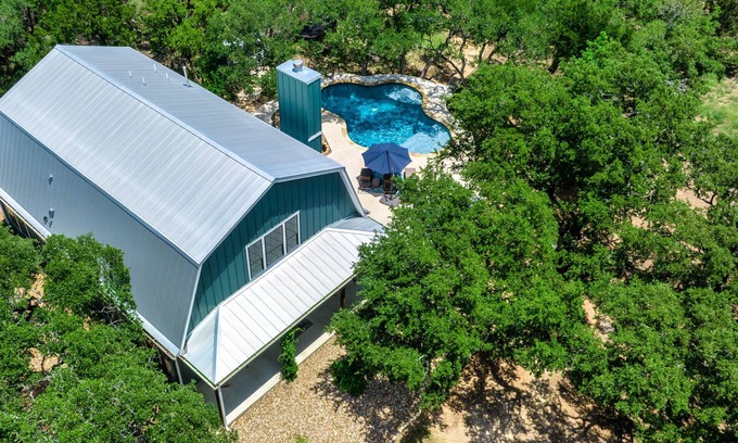 Georgetown House | The Broken Tree Ranch: Barnhouse in the Woods with Pool & RV hook-up