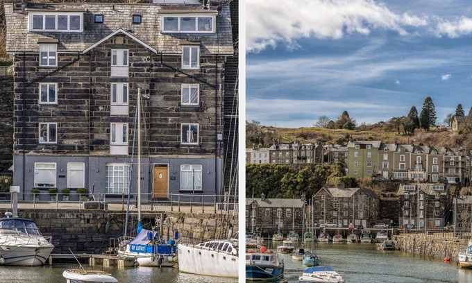 Borth-y-Gest Apartment | THE CAPTAIN'S PENTHOUSE, pet friendly, with open fire in Porthmadog