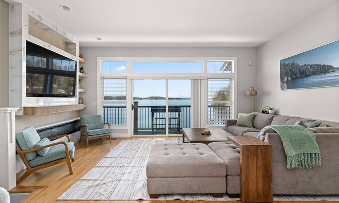 Colchester House | The Eastside ~ Modern Coastal Getaway w/Pool, Private Beach, Sauna and Dock
