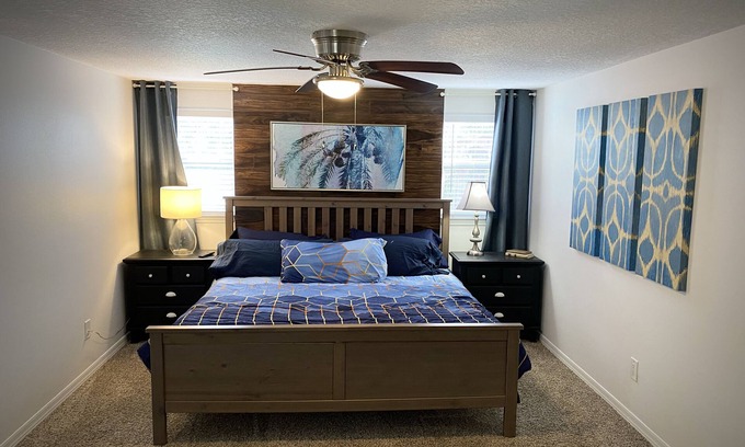 Orlando House | The Launch Pad with a pool! King bed and private backyard