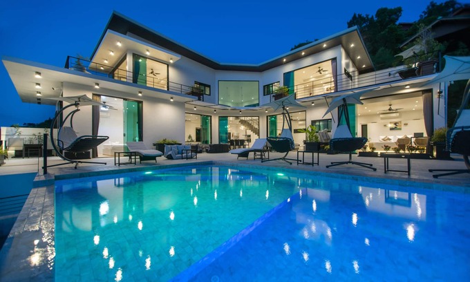 Haad Yao Villa | The new luxury architect modern villa in Haad Yao with huge amazing seaview.