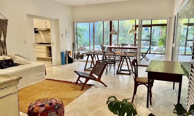 Tulum City Center House | the perfect retreat and gathering space , best location in town