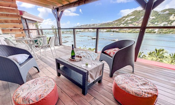 Oyster Pond Apartment | The View, Pool, Sea View, Oyster Pond Balconies