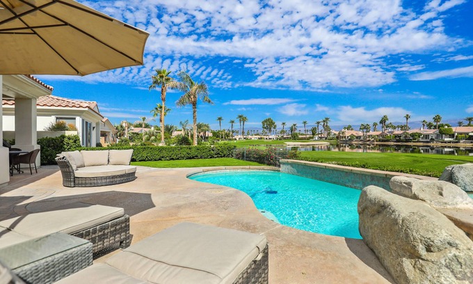 Desert Club Estates House | This 2610 SqFt 3 bedroom pool home in La Quinta offers 3 king beds