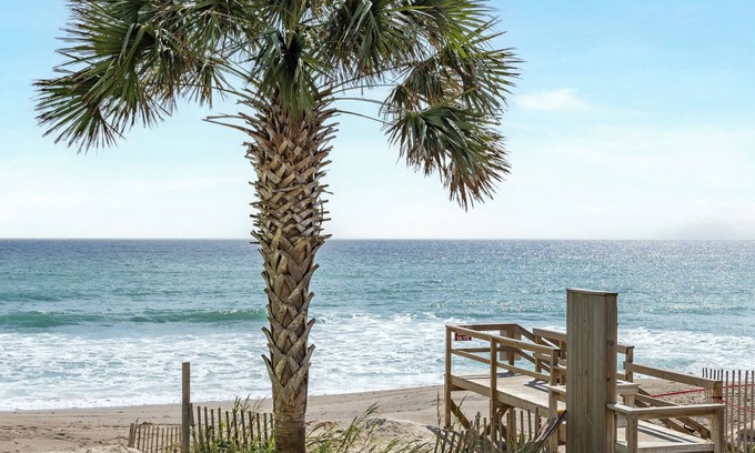 Kure Beach Condo | This is the VIEW! Steps to the SAND-4 Resort pools-Beach Chairs-LOCATION!