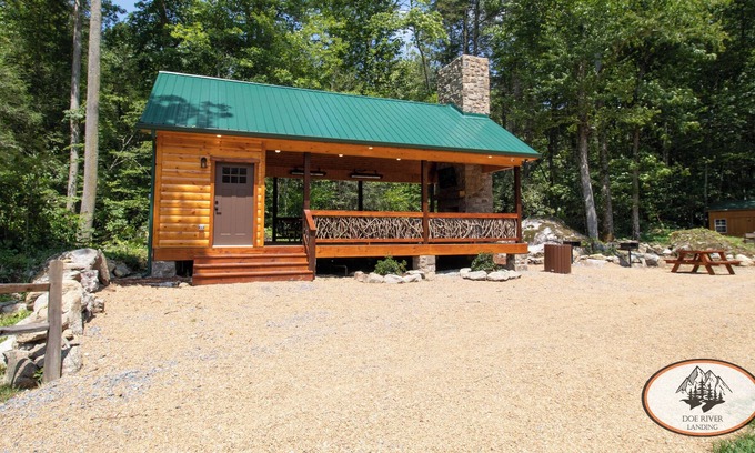 Roan Mountain RV Rental | This riverfront event pavilion touts scenic Roan Mt. views & LOADS of amenitie for your gathering!