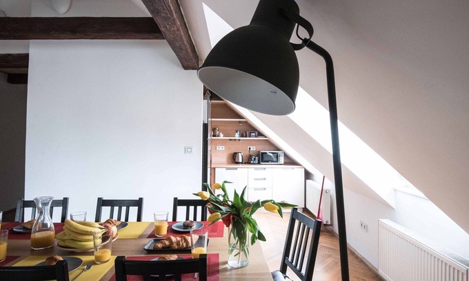 Prague 1 Apartment | Three bedroom duplex apartment with large living room and kitchen