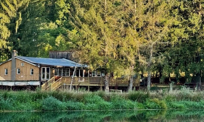 Old Washington Cabin | Timberline Cabins - Peaceful Pines Lodge, WiFi, Pets, Stalls, Hot Tub