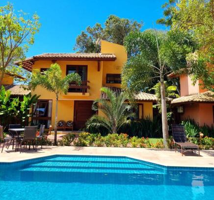 Arraial d'Ajuda House | Top Houses Casa Amarela 3 quartos praia Araçaípe