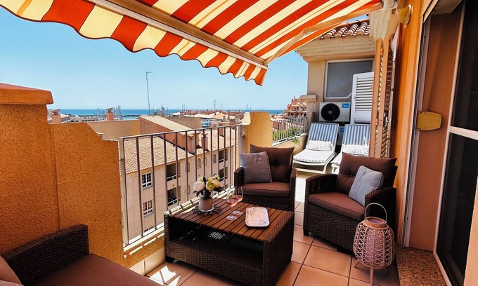 Almerimar Apartment | ✅ TOP STAY ☀️ Luxury Holiday apartment - all day sun & seaview