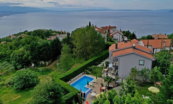 Bregi Villa | Tranquil Spacious Villa with Private Pool - Five Bedroom Villa with Balconies