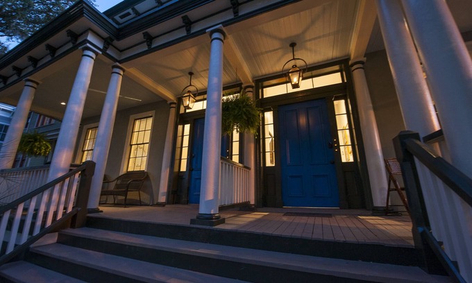 Historic Downtown Savannah Apartment | Tree Top at Forsyth-Light and Airy w/King Bed and Magical Courtyard