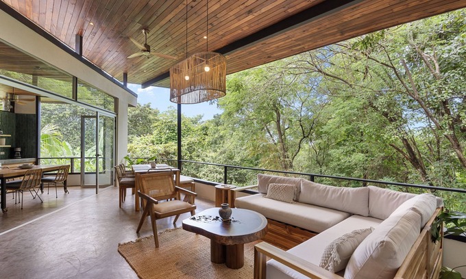 Tamarindo House | Treehouse Hideaway in Tamarindo Jungle with Pool & Open-Air Living Room