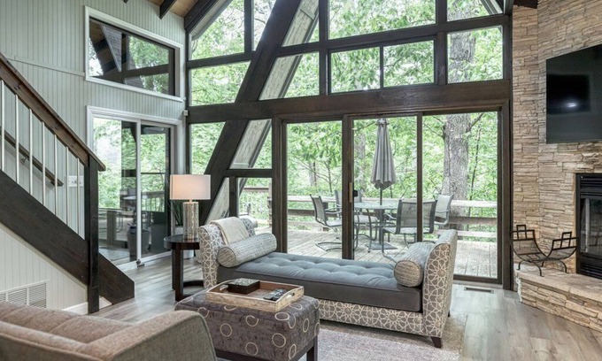 Innsbrook Ski Chalet | Treetop Getaway by Sarah Bernard Chalets, a Modern, Romantic Retreat for Special Occasions