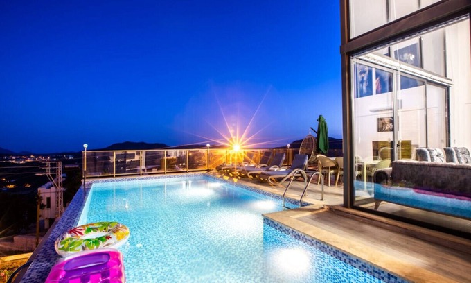 Kas Villa | Triplex Villa with Sauna, Pool and View in Kas