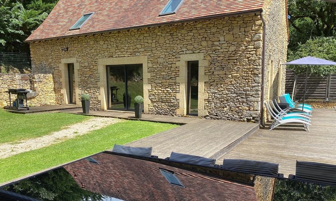 Saint-Amand-de-Coly Cottage | Truffière du Vignou, gîte charme, piscine privée