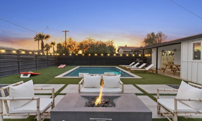 New Papago Parkway House | Tulum Themed Scottsdale Gem with Pool, Fire Pit!