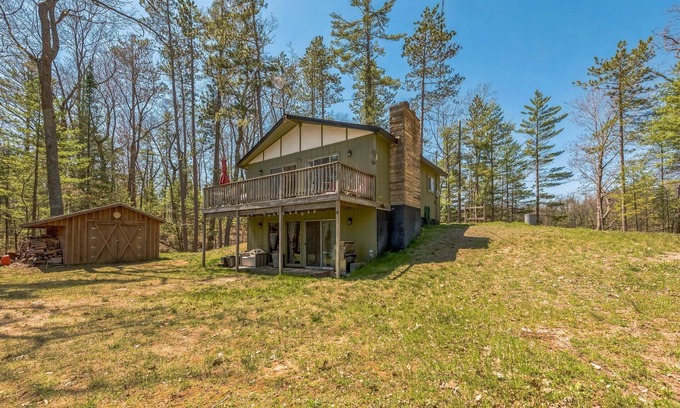 Herron Cabin | Twice Upon A Lake (Curran, MI): Twice the Lakes, Twice the Fall Colors