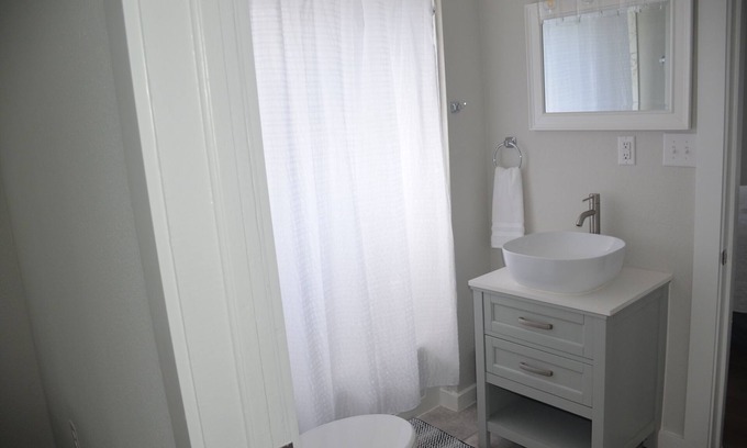 Northside House | Two bedroom, one bath, modern bungalow with full kitchen and outdoor dining.