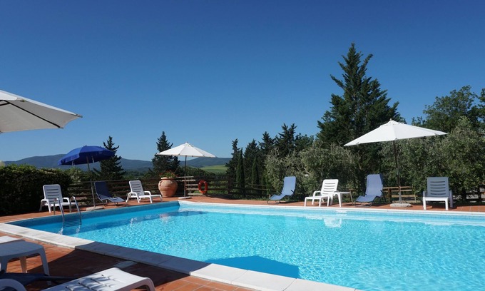 Montecatini Val di Cecina House | Two-room apartment 4 Wifi and pool in Tuscany