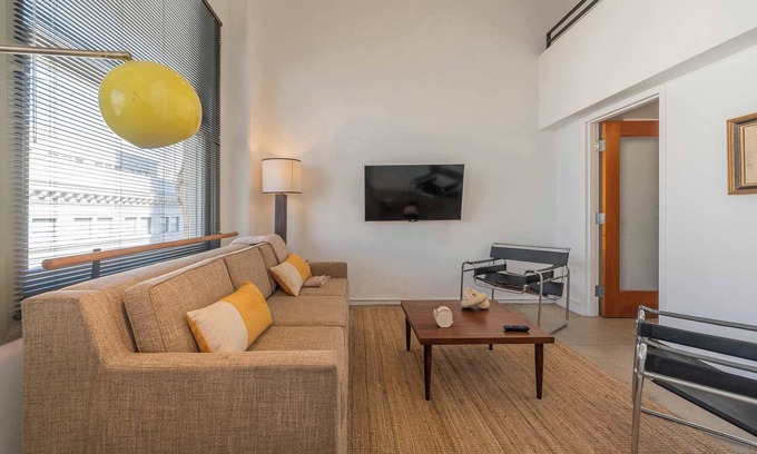 Historic Core Apartment | Two-Story Loft on the 10th Floor in Downtown LA!