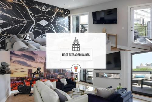 West End House | Two Townhomes- Rooftop Lounges- Hot Tub- Game Room