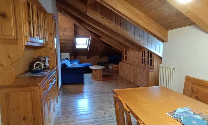 Ossana Apartment | Typical attic room in Fucine di Ossana for one or two families