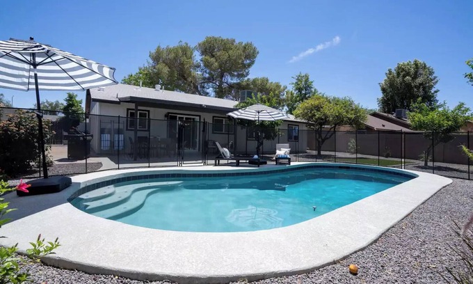 Mesa House | Unwind in Style: Home + Heated Pool for Families