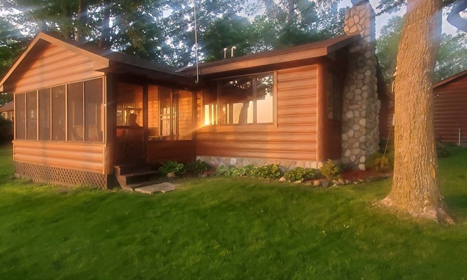 Isle Cabin | Up north style cabin on the shores of beautiful Mille Lacs Lake. Pet-friendly