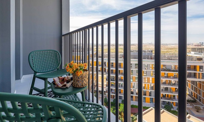 Dubai Investment Park Apartment | Upscale 2BR w/Community Views in Production City!