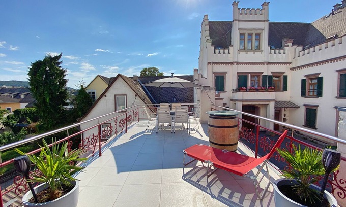 Mainz-Bingen Apartment | Vacation apartment zum Malerwinkel (blue), quiet old town location