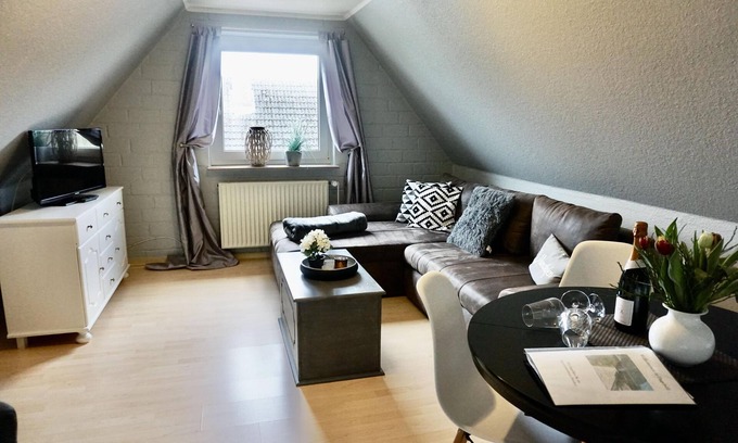 Dagebuell Apartment | Vacation apartment Deichblick with terrace and parking space in the center of Dagebüll