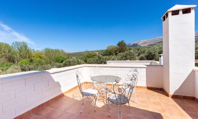 Villanueva del Rosario House | Vacation Home "Villa Hache" with Mountain View, 2 Private Terraces & Wi-Fi